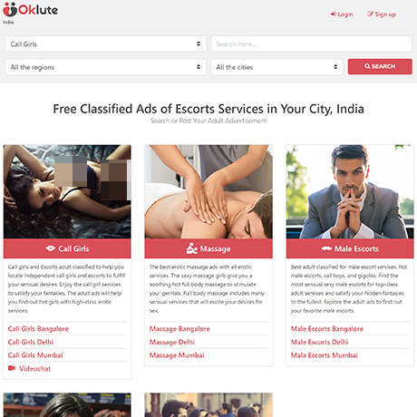 Oklute – Indian Escort Classifieds Review: Call Girls & More