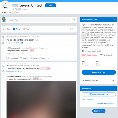 DFW Ass Lovers screenshot