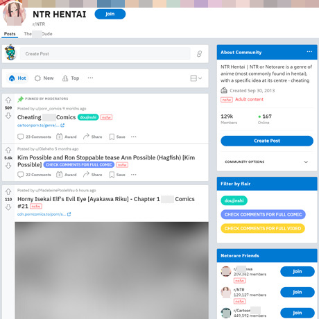 NTR Hentai – Cheating Hentai Comics on Reddit | Top NSFW Subreddit