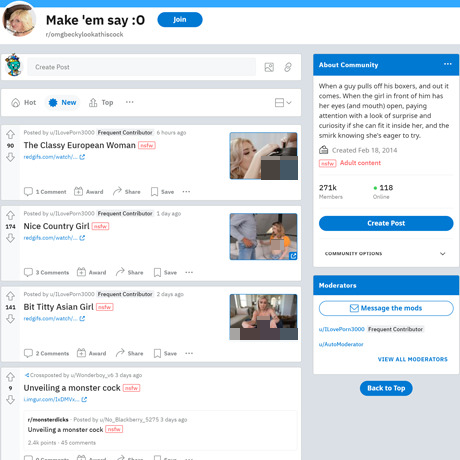 OMG Becky Look At His Cock – Explore Big Cock Content on Reddit | NSFW Subreddit