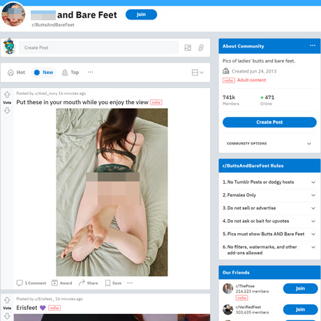 Reddit ButtsAndBareFeet – Daily Amateur Feet and Booty Pics