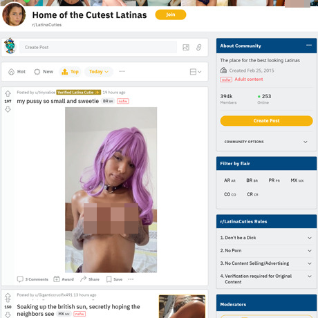 Latina Cuties – NSFW Reddit Community for Latin Admirers
