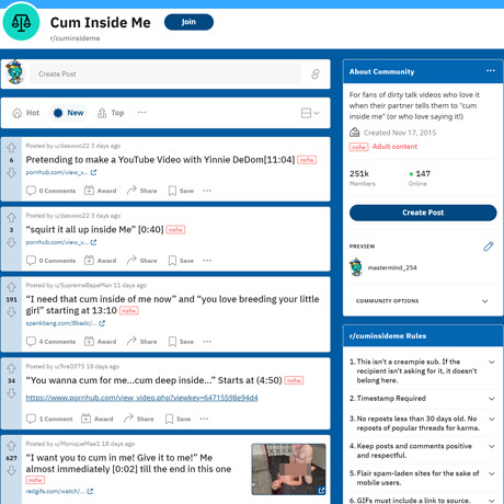 Cum Inside Me – A Reddit Haven for Cream Pie Lovers