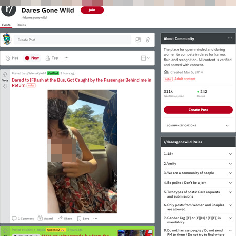 Reddit Dares Gone Wild – Amateur Public Dare Videos & NSFW Community