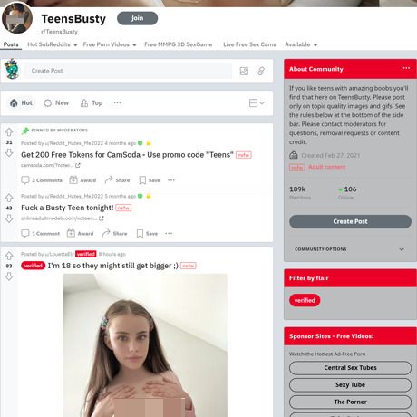 Teens Busty (18+) screenshot