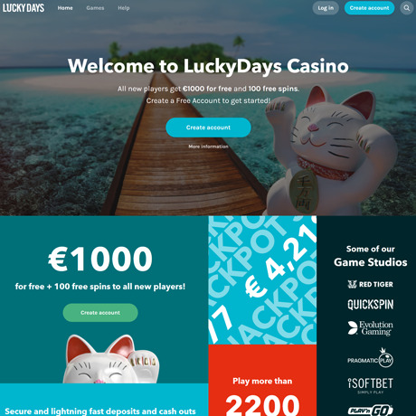 Lucky Days Casino – Slots, Jackpots & Table Games | Online Casino Review