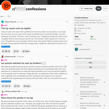 Reddit Taboo Confessions – Real Incest Confessions & NSFW Stories