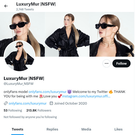 LuxuryMur – British Twitter Babe with OnlyFans Teasers