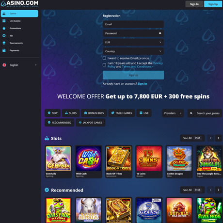Asino Casino – Online Casino with Massive Slot Library and Jackpots