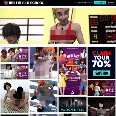 Hentai Sex School – Premium 3D Hentai and Animated Porn from Adult Time