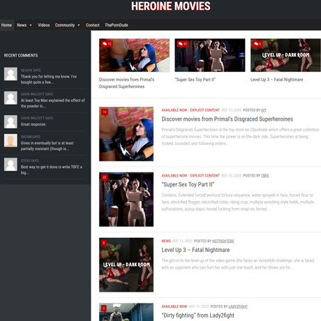 HeroineMovies – Fighting and Superheroine Porn Worth Seeing