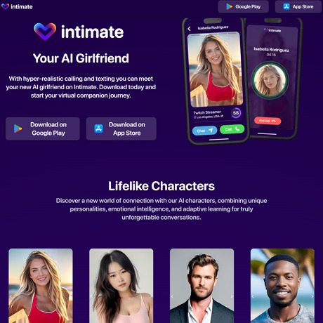 Intimate AI screenshot