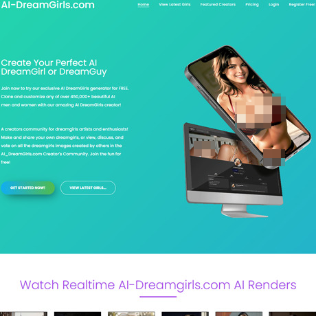 AI DreamGirls – Realistic AI Porn Generator and Community