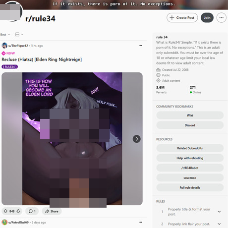 Reddit Rule 34 – Quality R34 Porn on a Top NSFW Subreddit