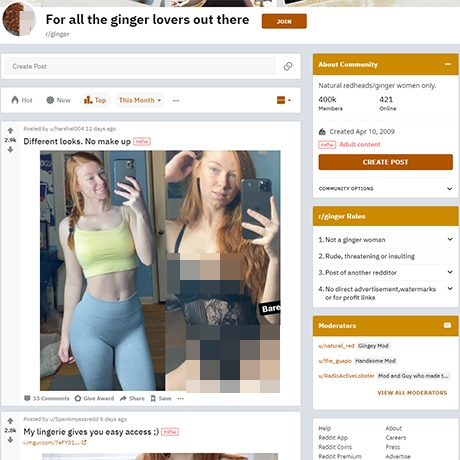 Ginger – The Top Reddit Subreddit for Redhead Lovers