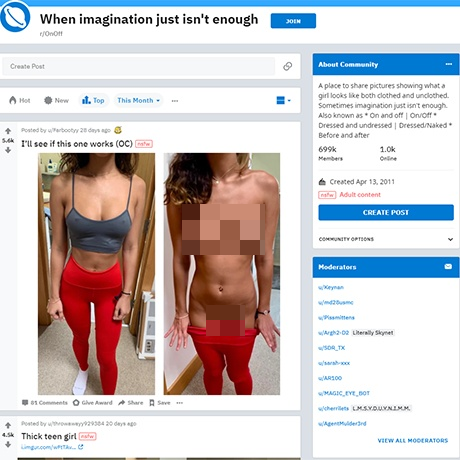 Reddit – r/OnOff Subreddit Review | Amateur NSFW Content