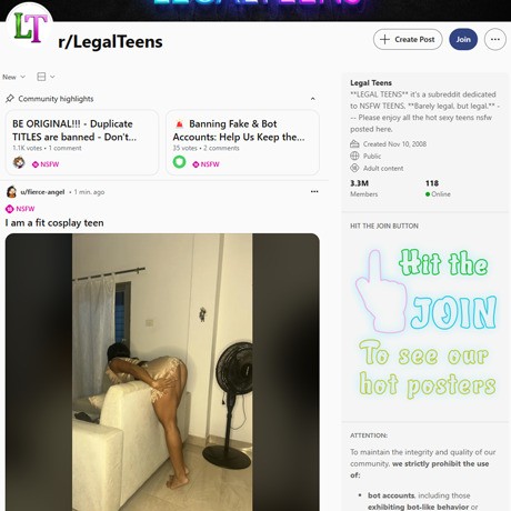Reddit Legal Teens – High-Quality 18+ Teen Photos and Scrolling