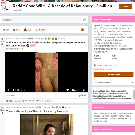 GoneWild – A Deep Dive into r/GoneWild and NSFW Reddit Subreddits
