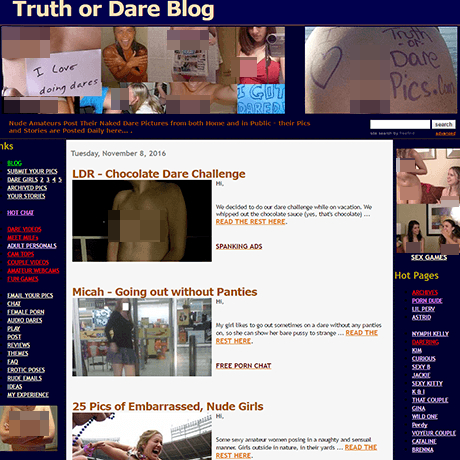 TruthOrDarePics – Amateur Dares and Explicit Photo Sets