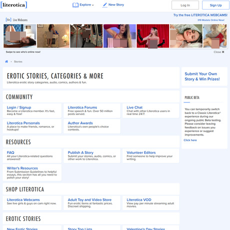 Literotica – Thousands of Erotic Stories, Poems & Comics