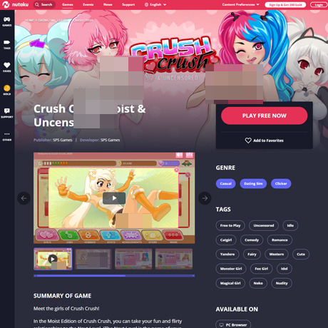 Crush Crush – Adult Idle Dating Sim with Anime Girls and More