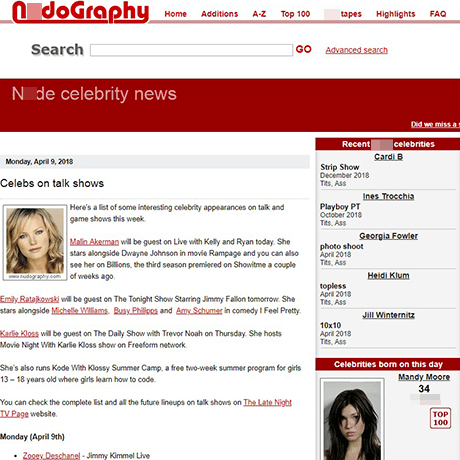 Nudography – Celebrity Nude Photos, Blogs & Rankings