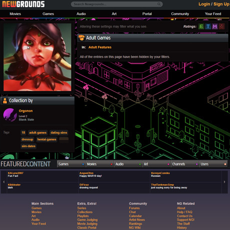 NewGrounds – Free Adult Games and 2D Porn Games Online