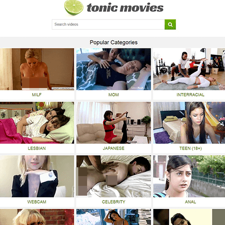 Tonic Movies – Porn Aggregator with Dozens of Niche Categories