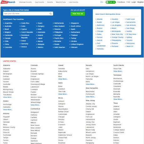 AdultSearch screenshot