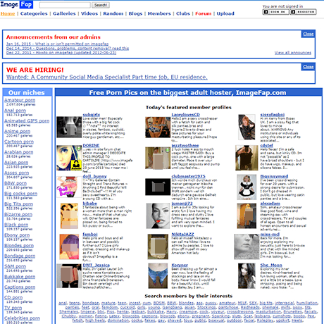 ImageFap – Huge Collection of User-Submitted Porn Picture Galleries