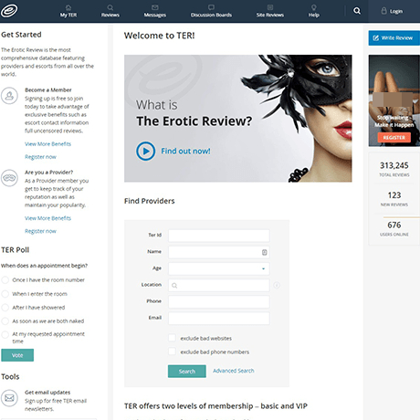 TheEroticReview – Escort Reviews, Community Ratings & More