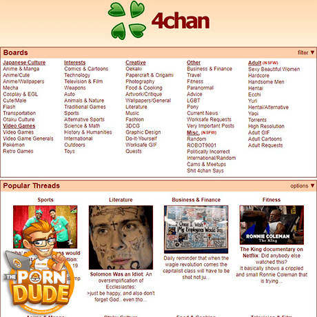 4Chan – The Original Anonymous Imageboard for Adult Forums