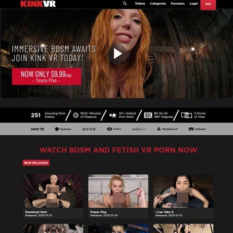 KinkVR – Virtual Reality BDSM and Fetish Porn