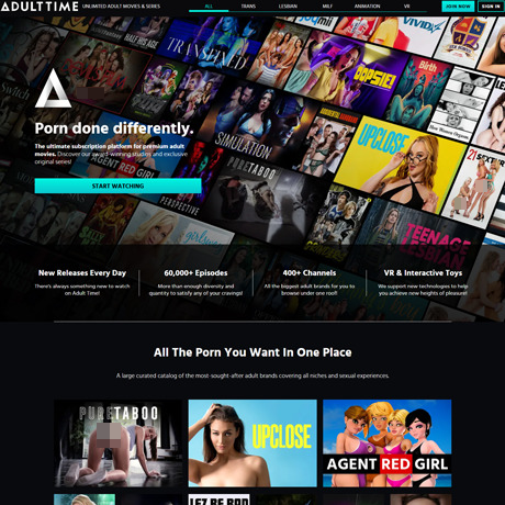 AdultTime – Premium Porn Network with Hundreds of Channels and Series