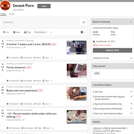 Reddit Taboo Porn – Active Community Sharing Taboo Videos