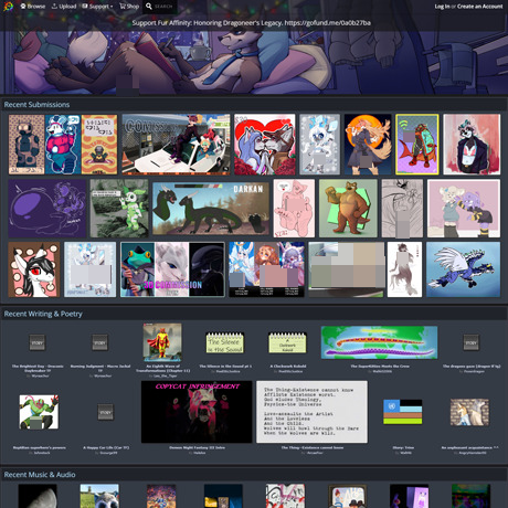 FurAffinity – Huge Collection of Furry Art, Stories & Music