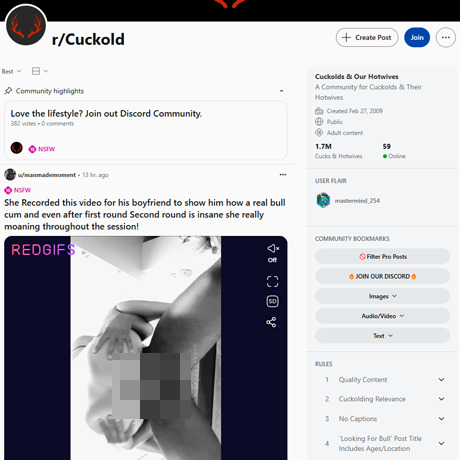 Cuckold – The Go-To Subreddit for Cuckold Enthusiasts | NSFW Community