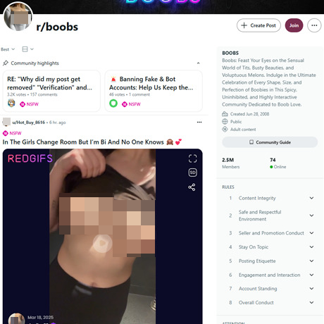 Reddit Boobs – Pure Breast Appreciation on Reddit | r/Boobs Review