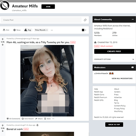Amateur Milfs – Reddit's Hub for Homemade MILF Nudes