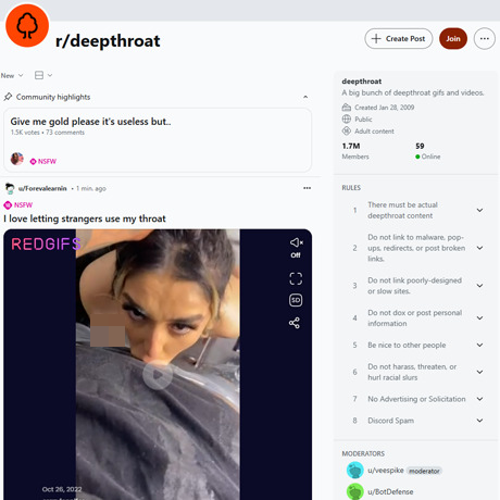 Reddit Deepthroat – Deep Throat Videos and GIFs on Reddit