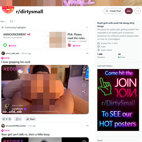 Reddit DirtySmall – Petite XXX Content from Reddit