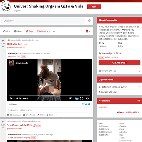 Quiver – A Reddit Subreddit for Authentic Orgasms