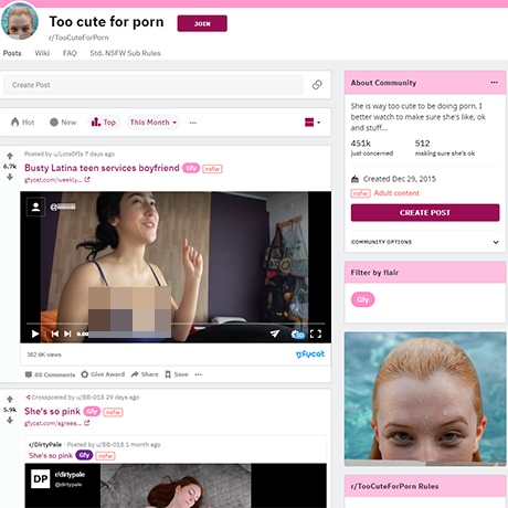 TooCuteForPorn – NSFW Reddit Community for Adorable Babes