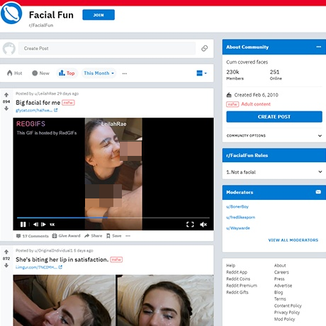 Reddit Facial Fun screenshot