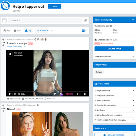 PornID – Discover Who She Is with Reddit's NSFW Community