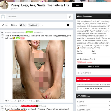 PLASTT – Reddit NSFW Subreddit Review | What PLASTT Means