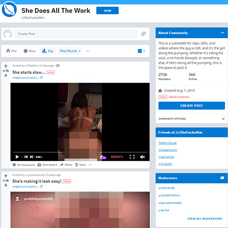 Reddit SheFucksHim – Women-Powered NSFW Videos | Free Subreddit