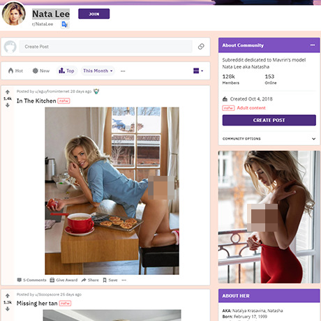 Nata Lee – The Ultimate Reddit Subreddit for Russian Blonde Erotica