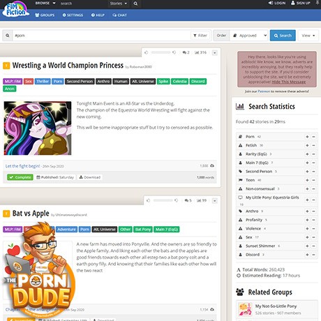 FimFiction – Adult MLP Fan Fiction and Story Sites