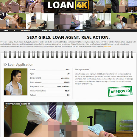 Loan4K – Premium Extreme Porn Sites with Fake Loan Agent Reality